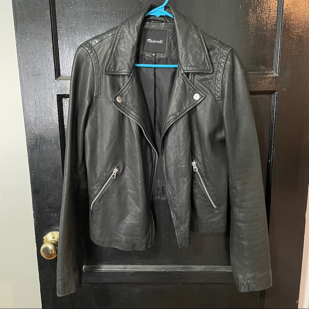 Washed Leather Motorcycle Jacket